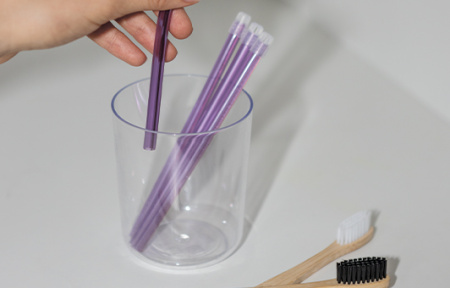 Слюноотсосы стоматологические одноразовые TREVITA со съемным наконечником (фиолетовый) 100шт/уп в интернет-магазине ГК Эксперт