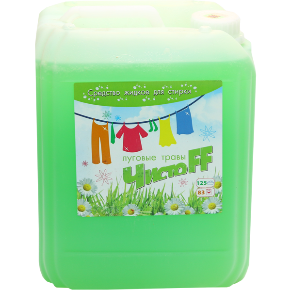 Средство жидкое для стирки (4500мл) ЧИСТОFF Луговые травы в интернет-магазине ГК Эксперт