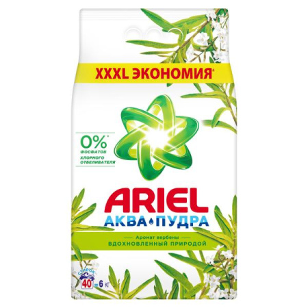 Стиральный порошок (6,0кг) Ariel Аромат вербены автомат в интернет-магазине ГК Эксперт